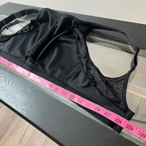 Glamorise Women's No-Sweat Mesh Wire-Free Sports Bra Black Size 36DD NWOT - Picture 8 of 9